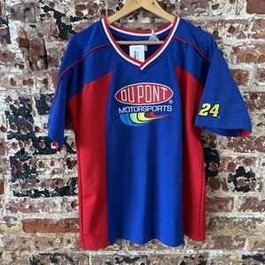 Jeff Gordon DuPont Motorsports Polo Shirt Mens Medium NASCAR Winners Circle 24